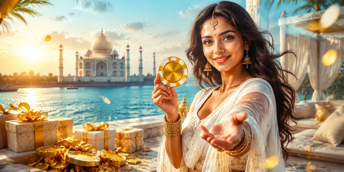 Indian man using phone to check VIP betting offers and deposit bonuses